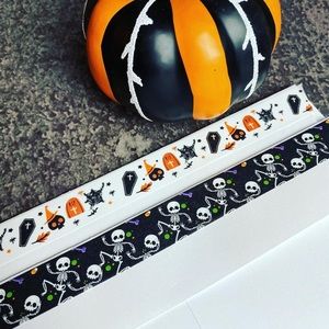 Rest In Peace, Tomb Stones and Skeletons, Washi Tape Set, 2 Rolls